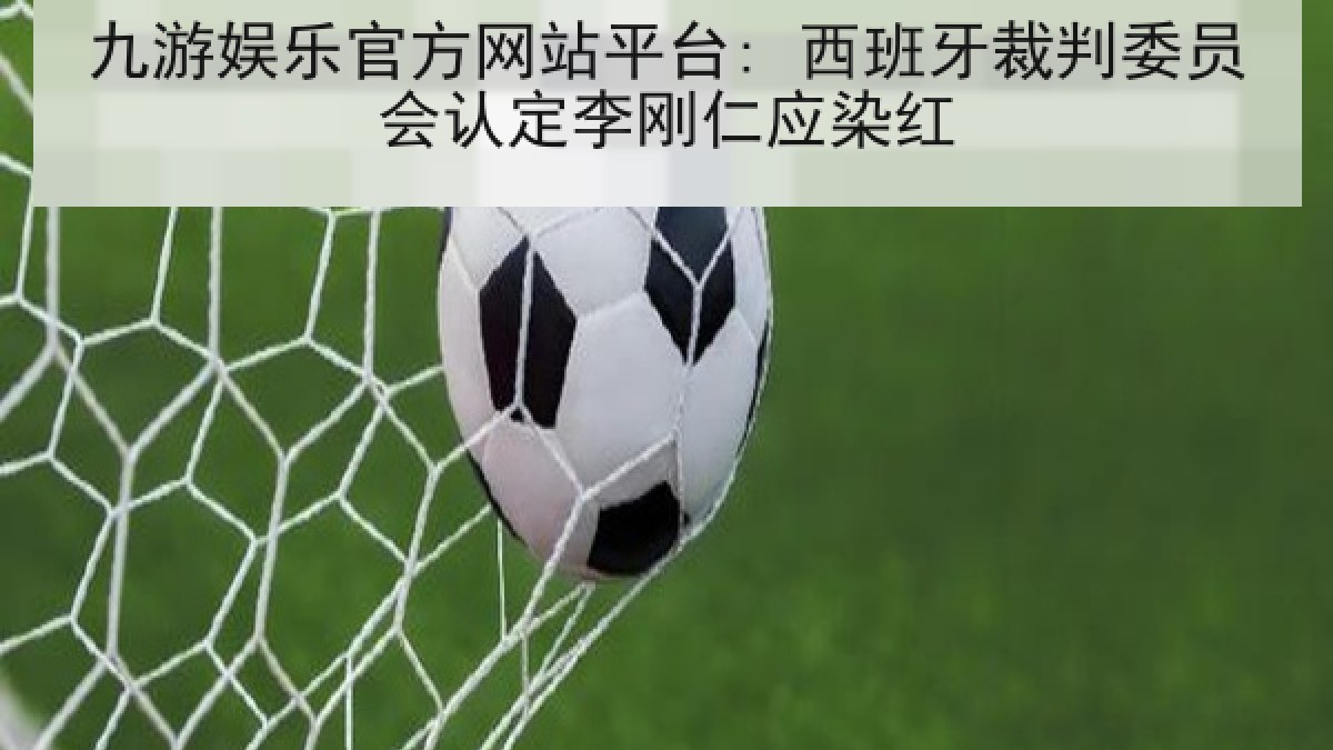 九游娱乐官方网站平台: 西班牙裁判委员会认定李刚仁应染红